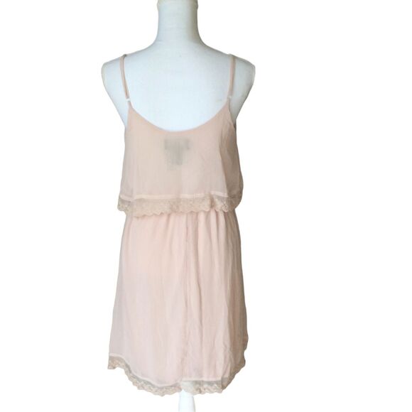 Marianne Womens Juniors Summer Flounce Sleeveless Dress Size M Dusty Pink New - Picture 2 of 4